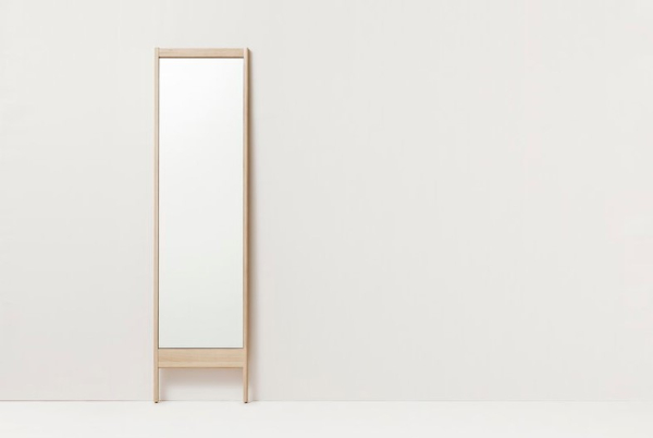 Form & Refine A Line Mirror White Oiled Oak